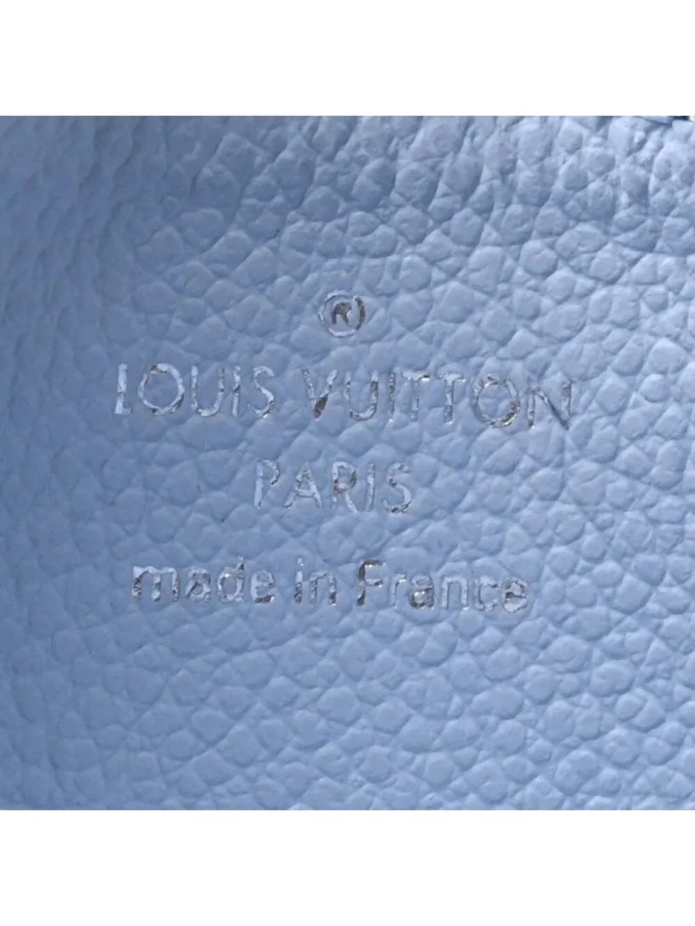 Louis Vuitton Card Case Romy Coin Purse Monogram Empreinte Light Blue